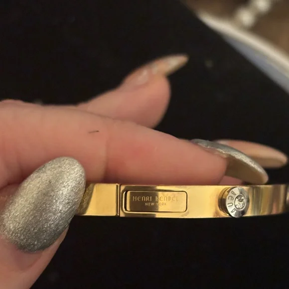 Henri Bendel Gold Bangle Bracelet - Picture 6 of 6